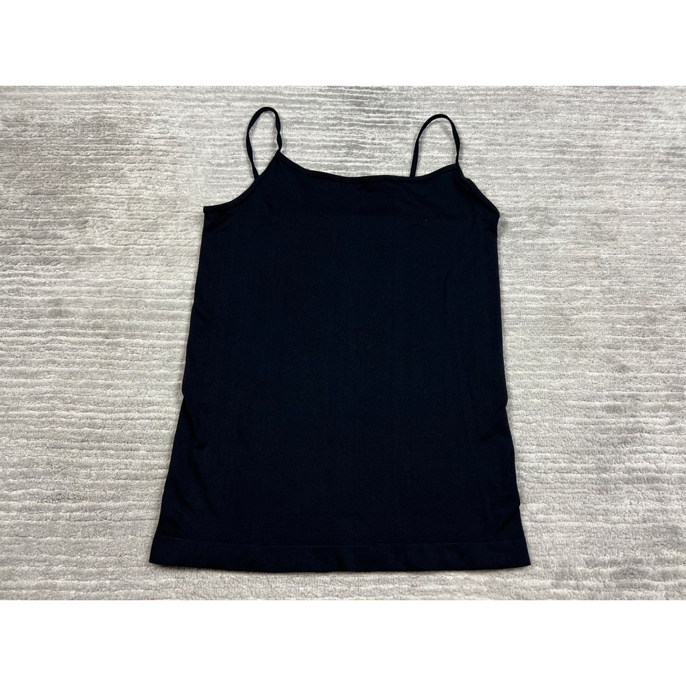 rue21 Camisole Women M/L Black Seamless Spaghetti Strap Stretch Basic Tank Top